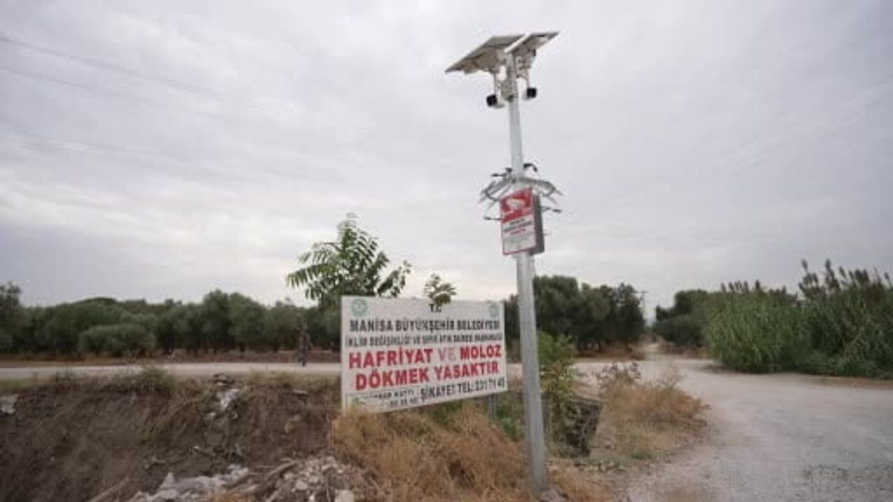 Manisa'da kaçak döküme geçit vermeyen izleme ve müdahale sistemi