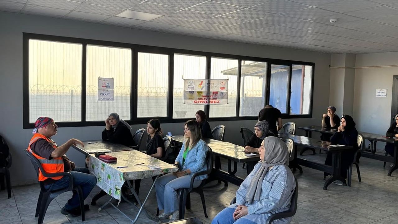 Manisa’da kadın kaynakçılar mesleki yeterlilik sınavına katıldı