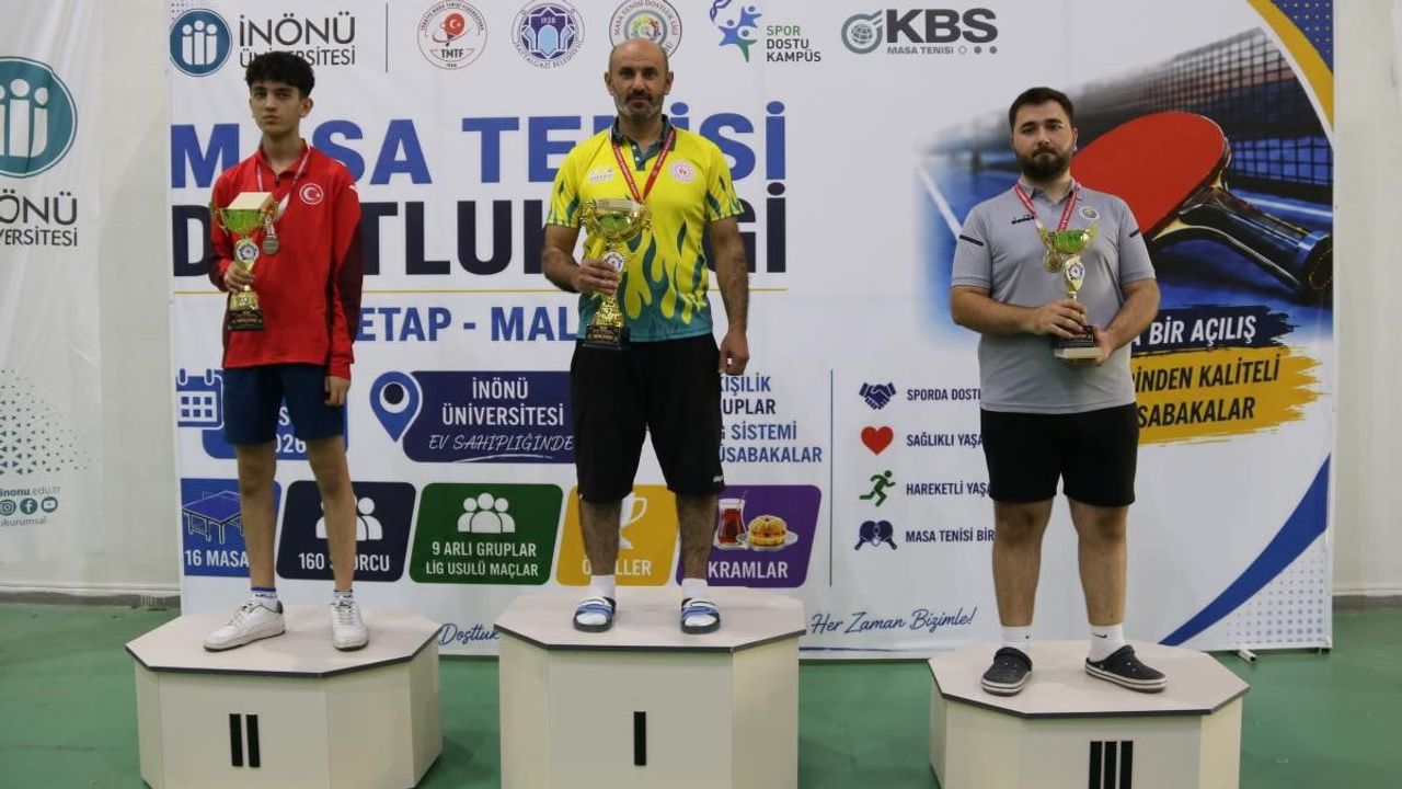 Masa tenisinde dostluk rüzgârı: 32. etap Malatya'da tamamlandı