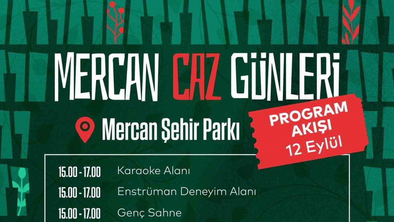 Mercan Şehir Parkı'nda caz günleri: iki gün dolu dolu müzik ve atölye