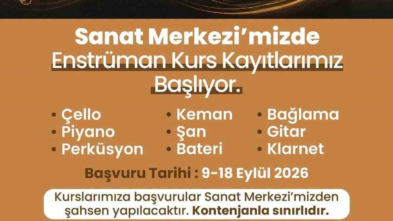 Merkezefendi'de ücretsiz enstrüman kursları için yeni dönem kayıtları başladı