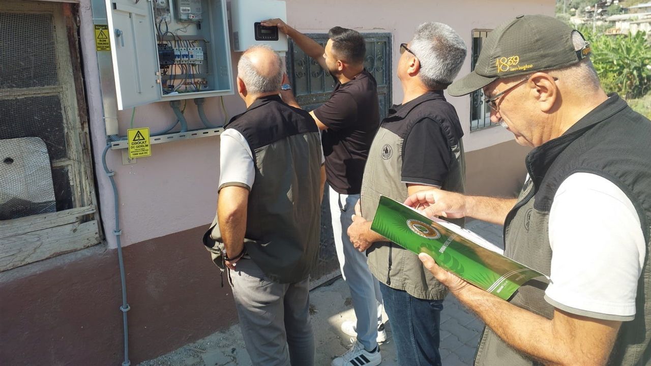 Mersin'de orman köylerine 2 kilovatlık sıfır faizli güneş sistemleri