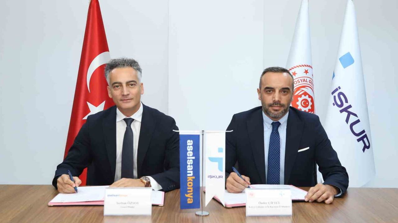 Mesleğe ilk adım için iş birliği: Aselsan Konya ve İŞKUR protokole imza attı