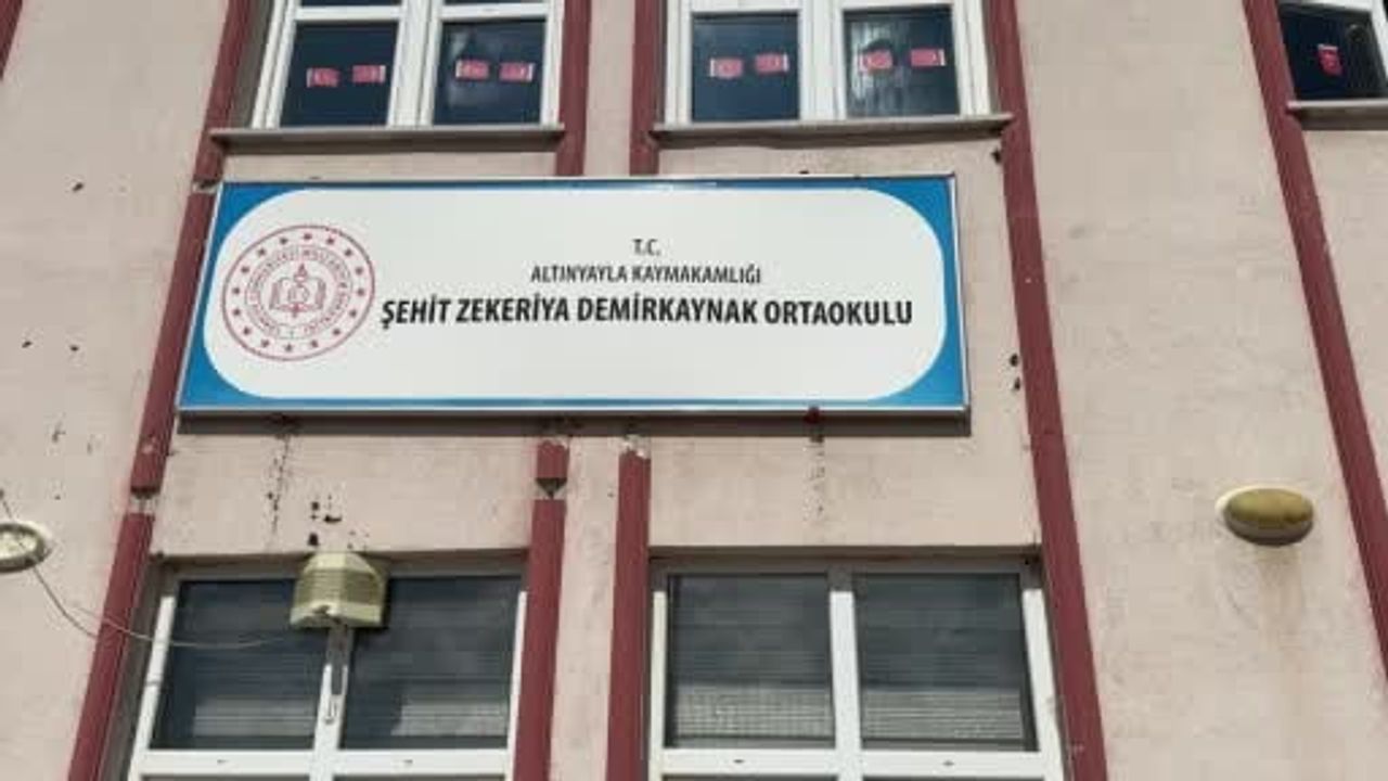 Minik fırçalar Altınyayla'da duvarlara hayat verdi