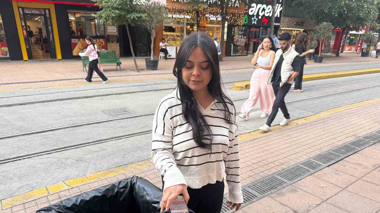 Molada çöpün üzerine bıraktığı telefon Eskişehir'de 4 dakikada çalındı