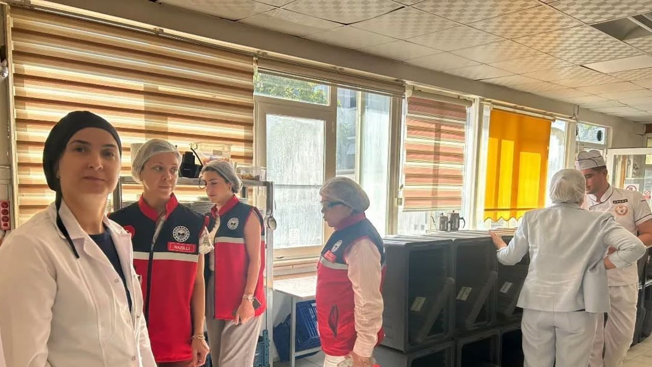 Nazilli'de okul ve öğretmenevi yemekhanelerine kapsamlı hijyen denetimi