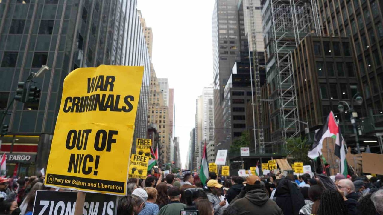 New York'ta sokaklardan Netanyahu'ya tepki