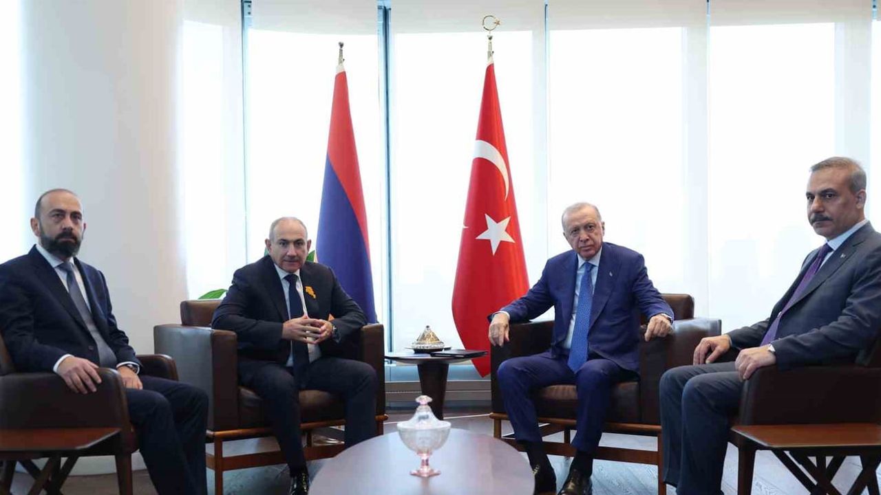 New York'ta Türkevi'nde Erdoğan ve Paşinyan görüşmesi