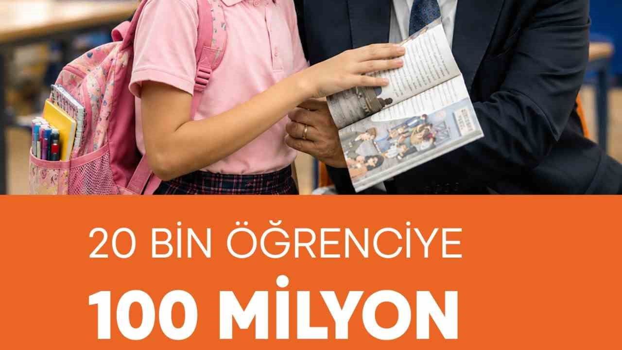Öğrencilere 100 milyon lira kırtasiye desteği: 20 bin haneye 5 bin tl