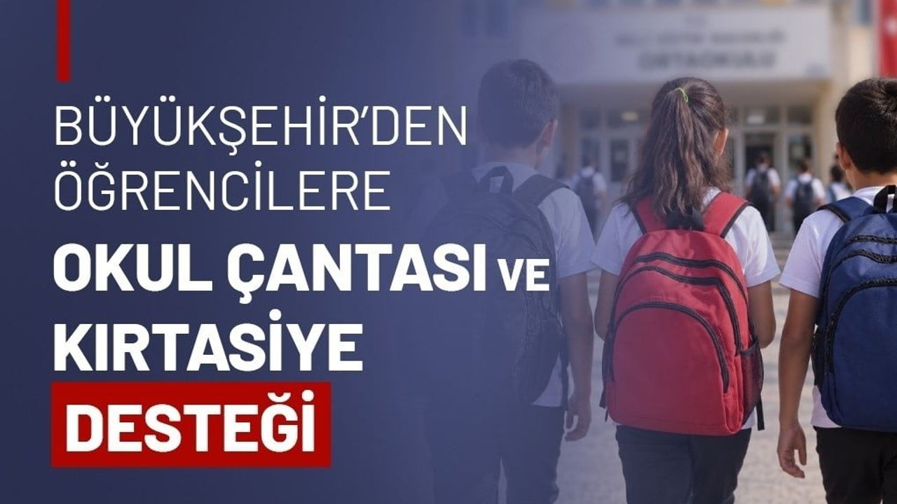 Okul hazırlığına destek: Tekirdağ'da ihtiyaç sahibi öğrencilere çanta ve kırtasiye desteği