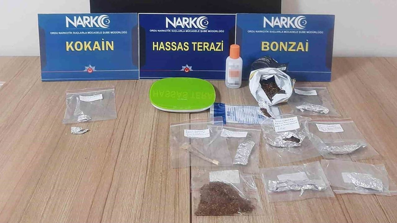 Ordu'da sokaklardan uyuşturucu çıktı: beş kişi tutuklandı