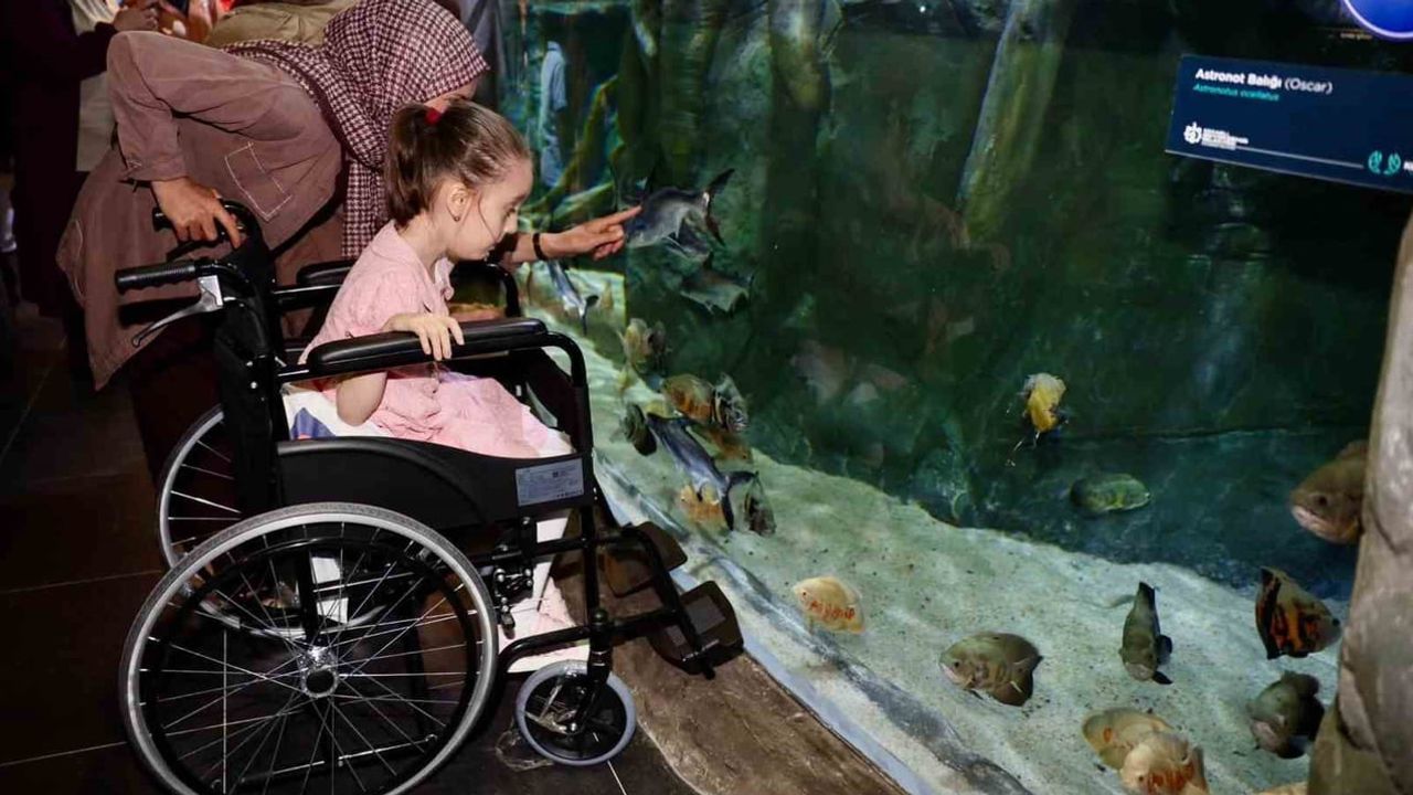 Özel çocuklara su altı ve bilim keşfi fırsatı sunuldu