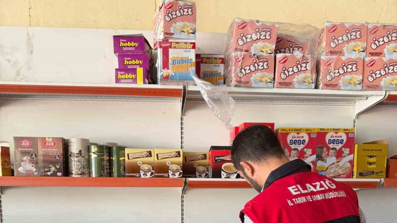 Palu'da raflar kontrol altında: marketlerde gıda denetimleri