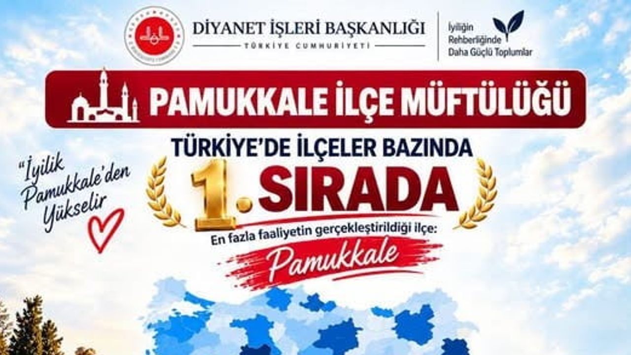 Pamukkale'de ekip çalışması Türkiye birinciliğine taşıdı