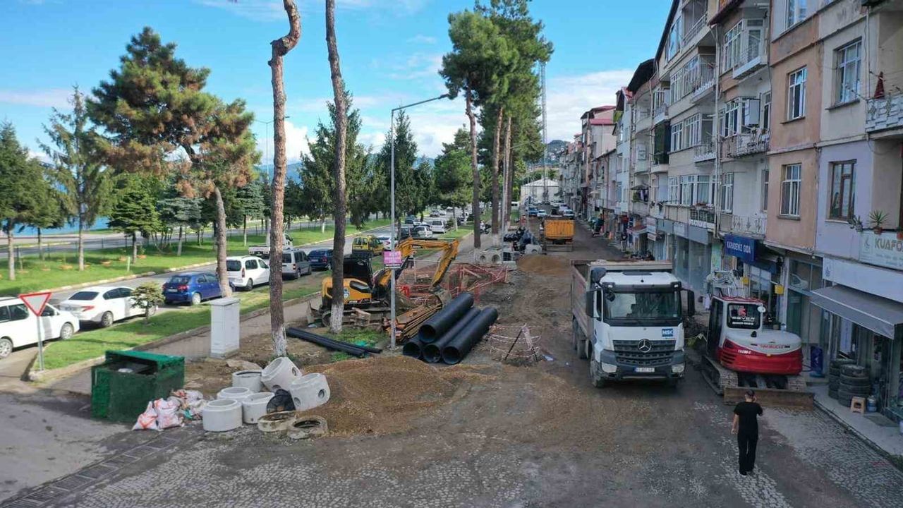 Perşembe'de yağmur suyu altyapısı güçlendiriliyor