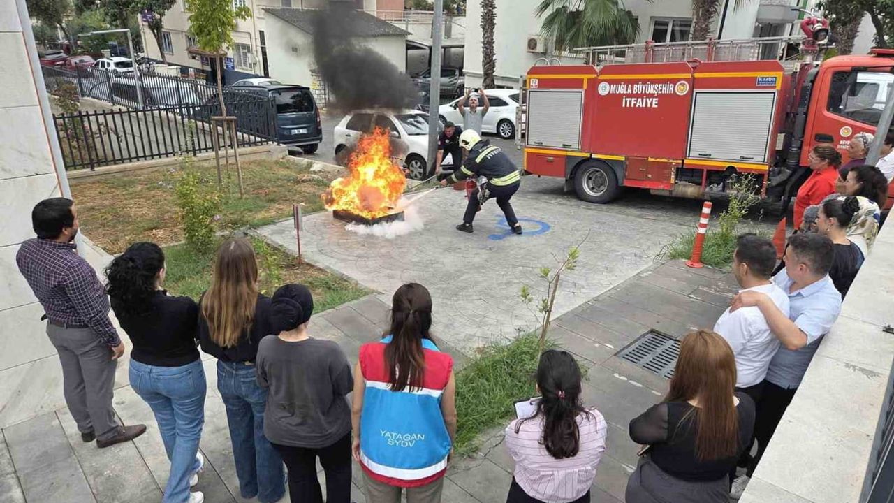 Personel için uygulamalı yangın eğitimiyle müdahale hazırlığı artırıldı