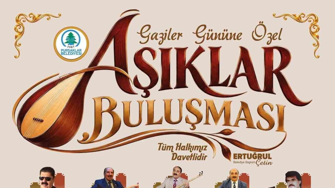 Pursaklar’da saz ve sözün akşamı: Gaziler Günü'ne özel aşıklar sahnede