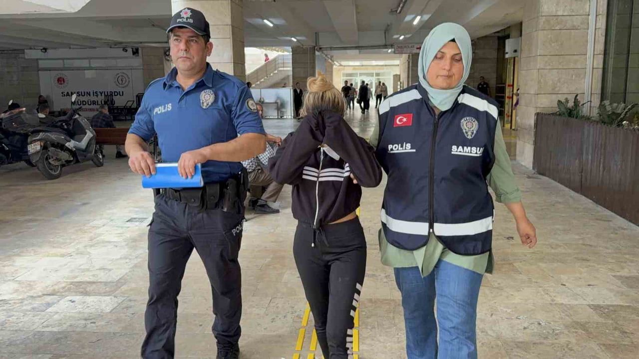 samsun'da avm'de giyim çaldığı öne sürülen kadın tutuklandı