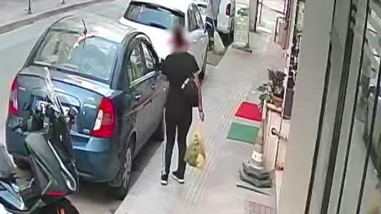Samsun'da fırın kapısına bağlanan pastırma poşeti çalındı