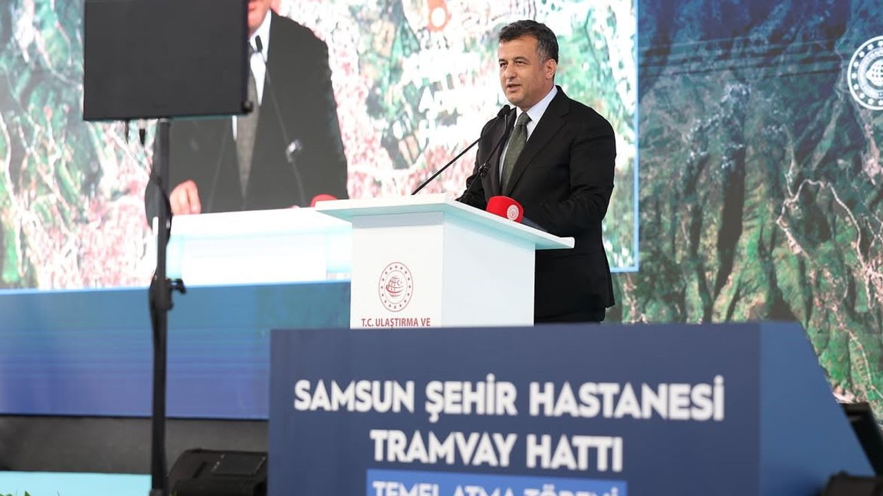 Samsun'da raylı ulaşım genişliyor: şehir hastanesi hattıyla saatte 15 bin yolcu hedefi