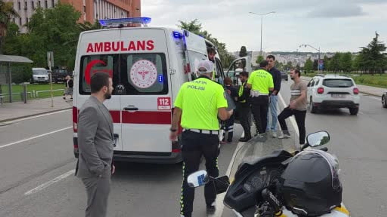 Samsun'da yaya geçidinde 6 yaşındaki çocuğa motosiklet çarpıp kaçtı