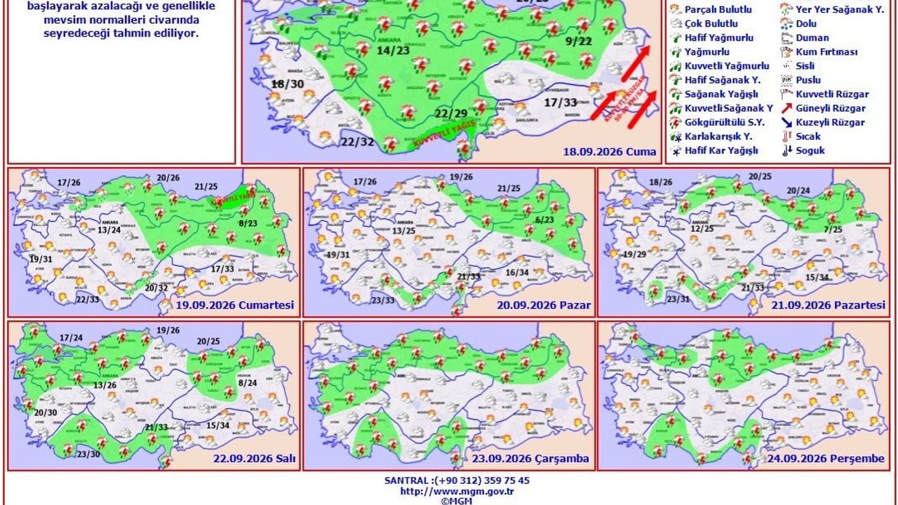 Samsun'da yaz geride kaldı, sonbahar çisentiyle hissediliyor