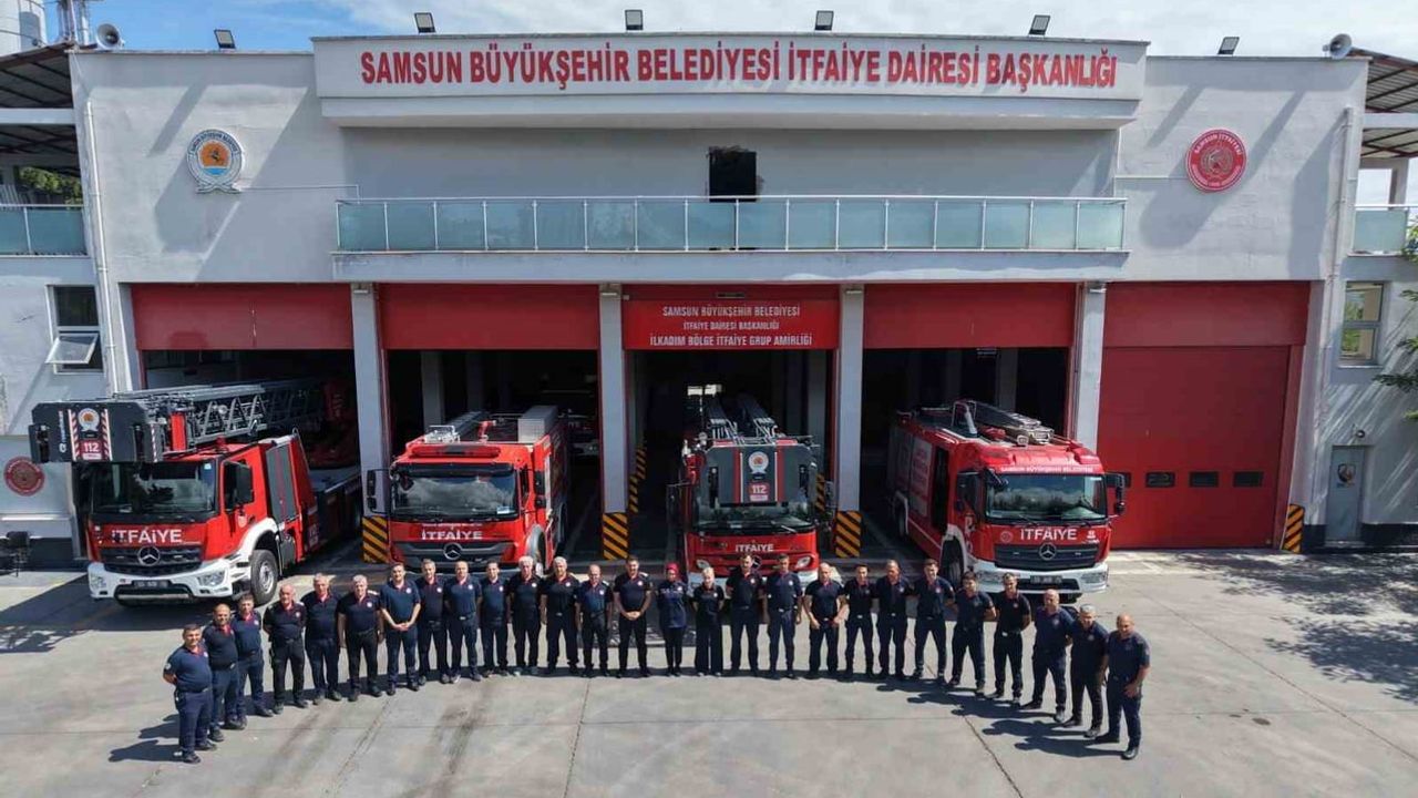 Samsun itfaiyesi 101. yılında yoğun çalışma: 9 ayda 8 bin 157 olaya müdahale