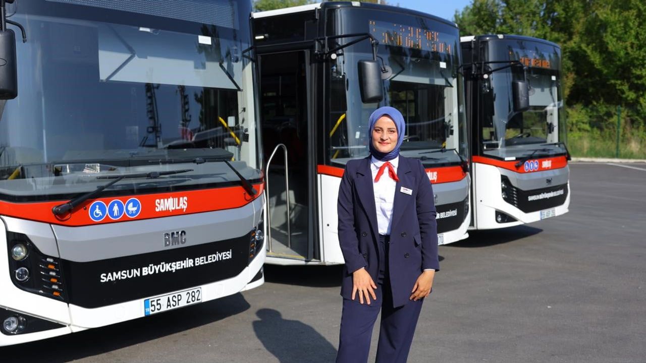 Samsun toplu taşımada kadın eli güçleniyor: sürücü sayısı 19'a çıktı