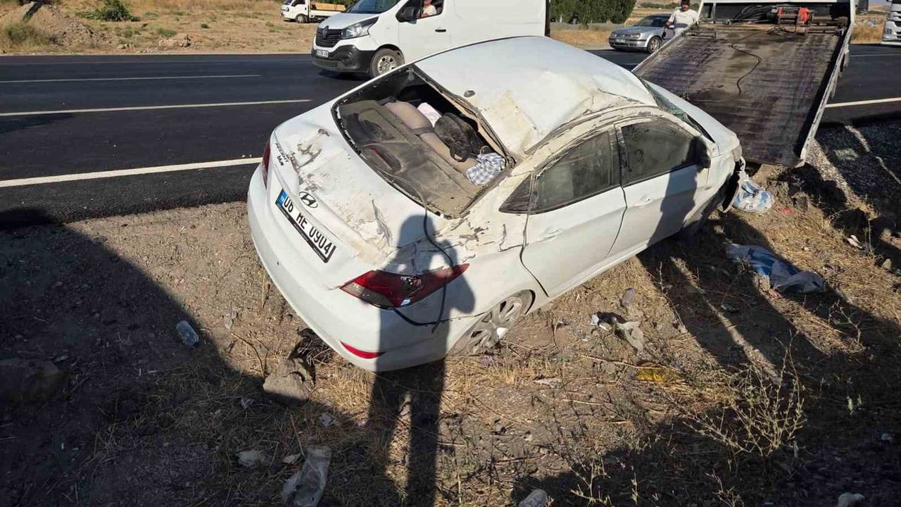 Samsun yolu'nda takla: Elmadağ'da 2'si çocuk 4 kişi yaralandı
