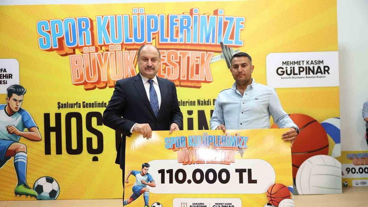 Şanlıurfa'da amatör spor seferberliği: 109 kulübe 8 milyon 140 bin tl destek