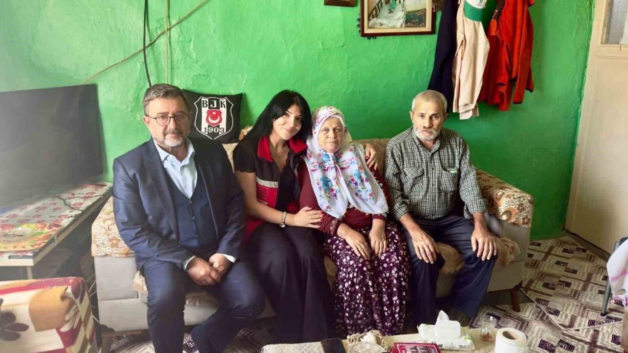 Şehit ailesine vefa ziyaretinde duygusal anlar
