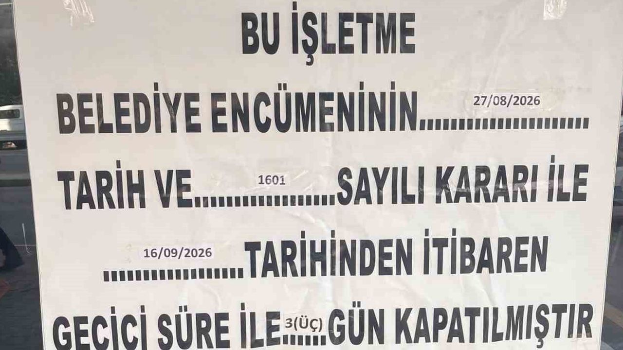 Serik'te tarihi geçmiş ürün satan zincir market şubesi üç gün kapatıldı