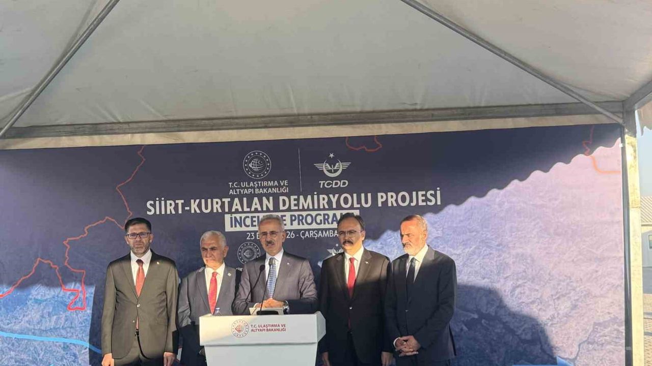 Siirt'i ulusal ağa bağlayacak proje hızlanıyor: Kurtalan hattında fiziki gerçekleşme yüzde 30'u aştı