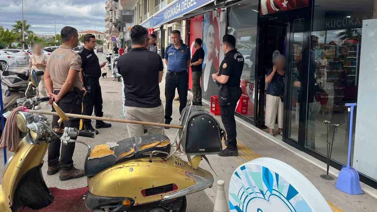 Sinir krizi camla sonuçlandı: Zeytinlik Mahallesi'nde kişi elinden yaralandı