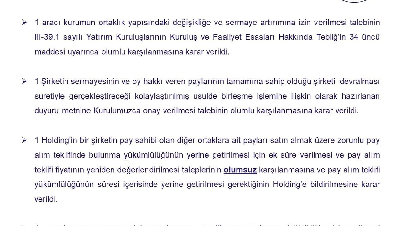 SPK kararları: 71 milyon lira idari para cezası ve 7 milyar liralık ihraç onayları