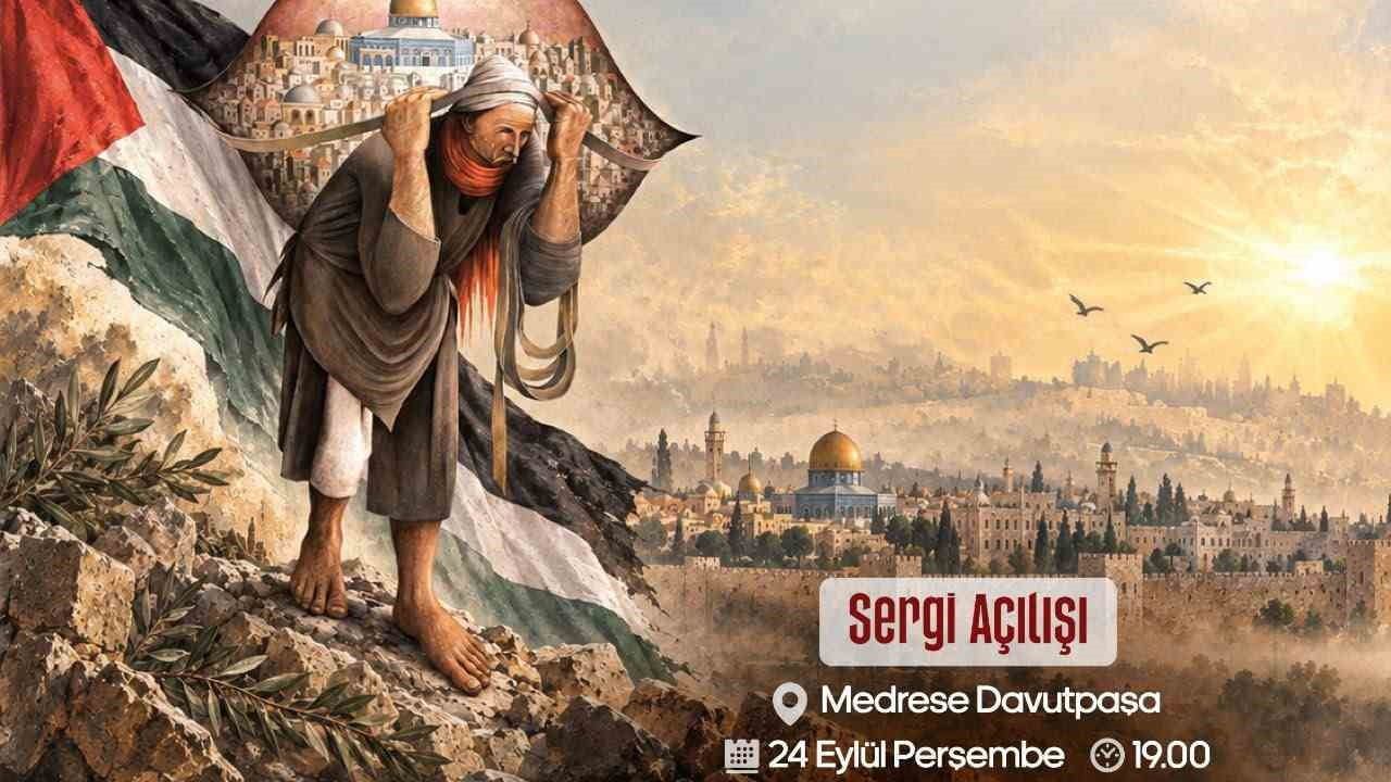 Süleyman Mansur'un Filistin hafızasını tuvale taşıyan sergisi Medrese Davutpaşa'da