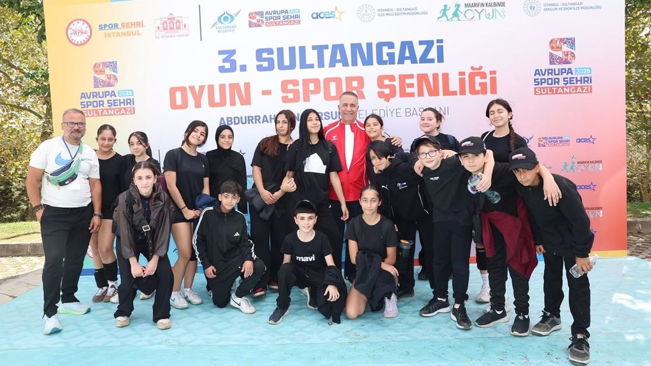 Sultangazi'de gençlerin buluştuğu renkli spor şenliği