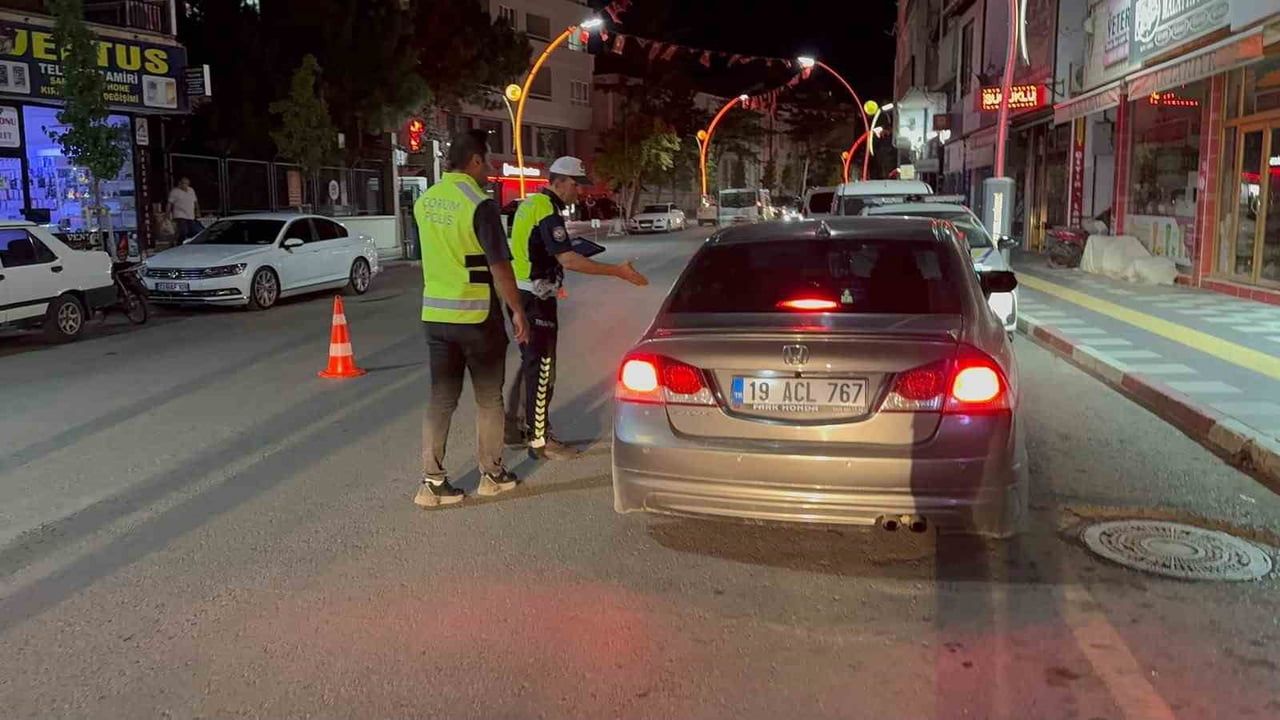 Sungurlu'da yoğun denetim: 28 sürücüye idari para cezası