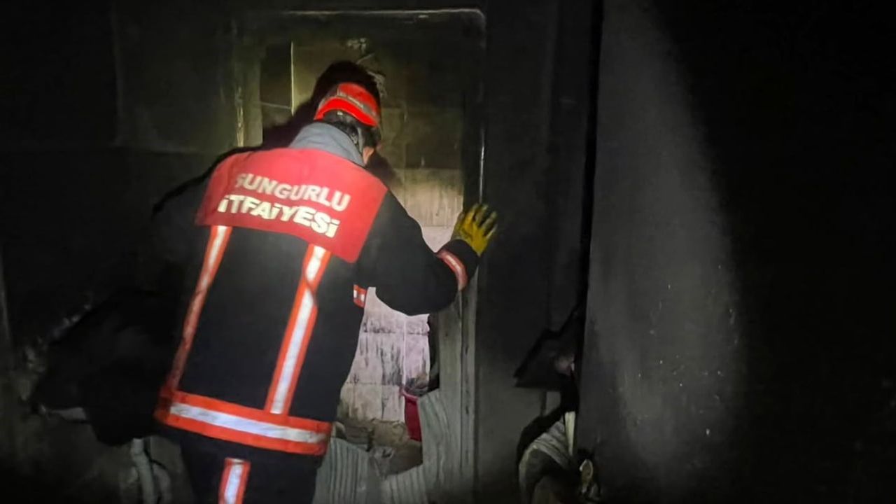 Sungurlu itfaiyesi ağustosta 305 olaya müdahale etti, anız yangınları öne çıktı
