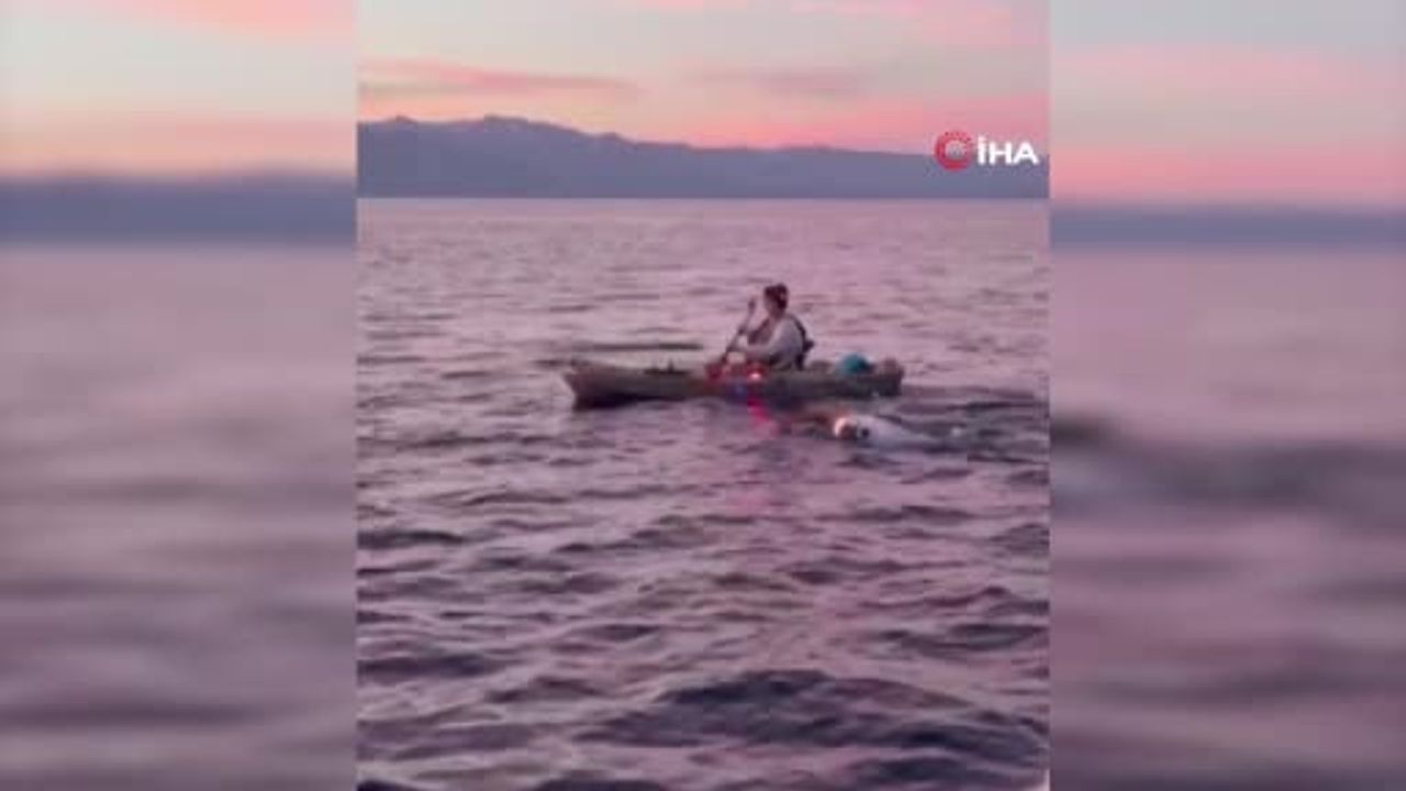Tahoe gölü'nde dünya sıralamasına giren ilk Türk maraton yüzücüsü