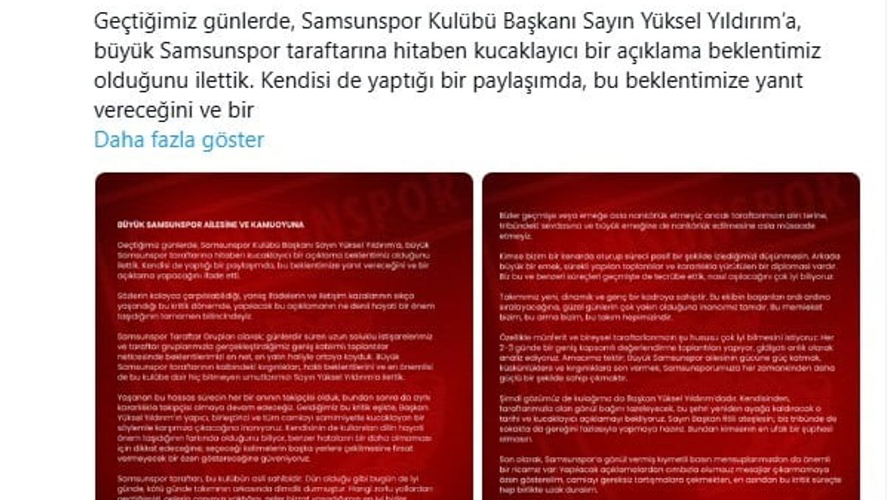 Taraftarlar kulübün gerçek sahibi olduğunu bir kez daha ilan etti