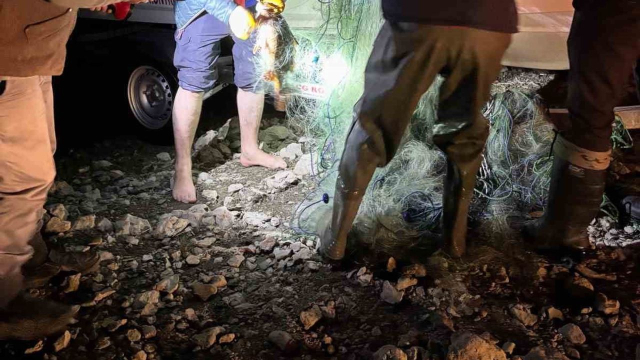 Tarım ekipleri devrede: Beyler Barajı'nda 225 sazan ağdan kurtarıldı