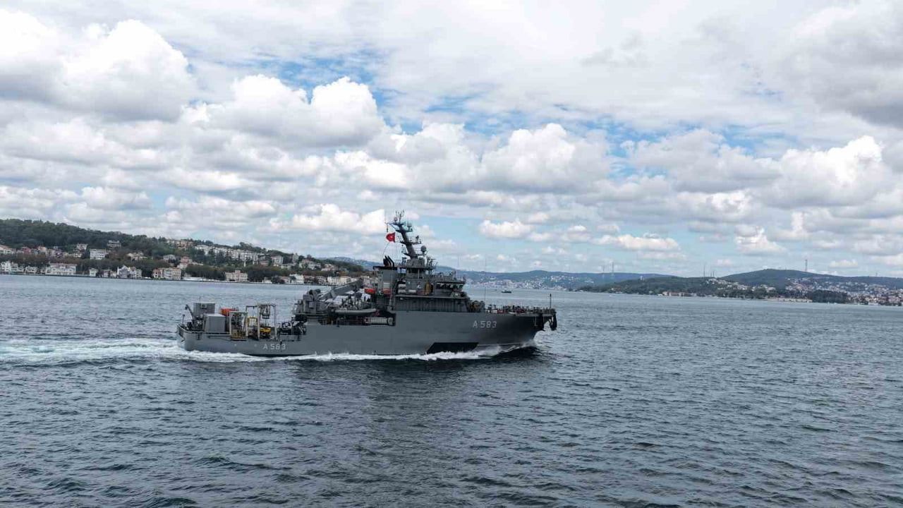 TCG Işın 'Filo Jet' aramalarını tamamlayıp İstanbul ana üssüne döndü