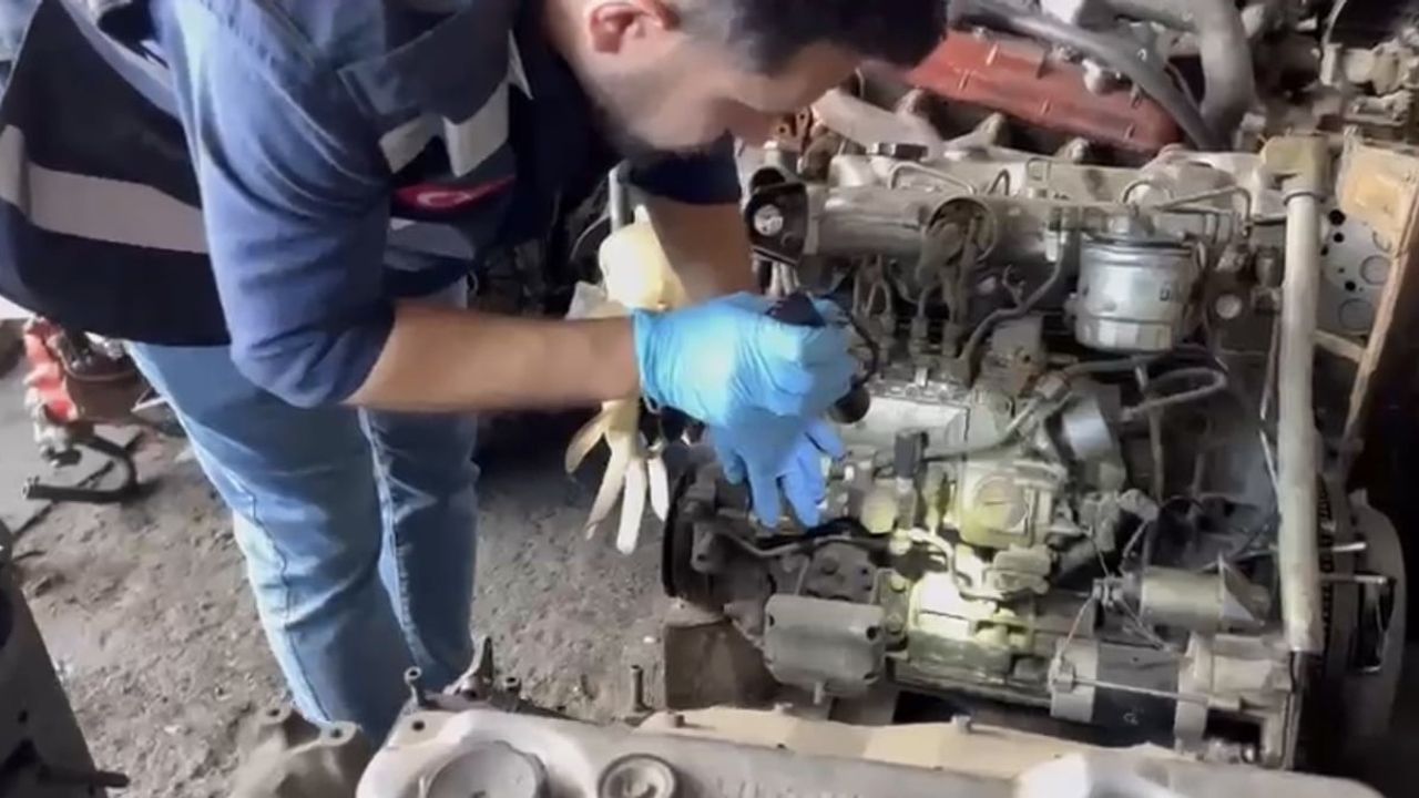 Tekkeköy'de kaçak motor operasyonu: bir iş yerinden 3 parça ele geçirildi