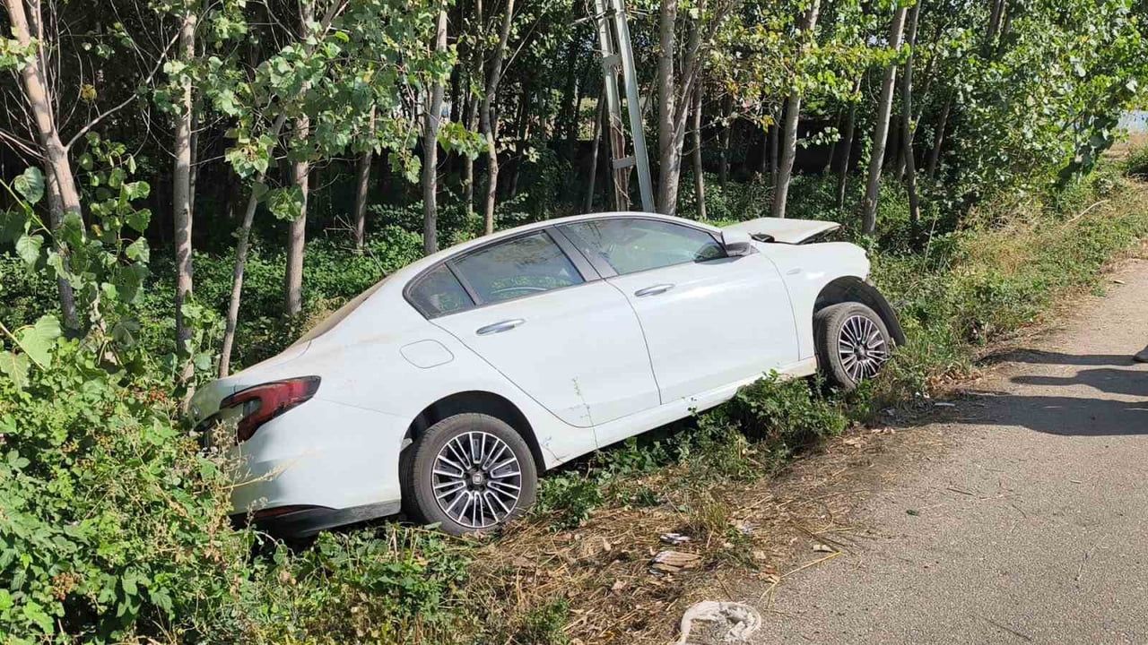 Tokat'ta kontrolünü kaybeden otomobil direğe çarptı, bir yolcu yaşamını yitirdi