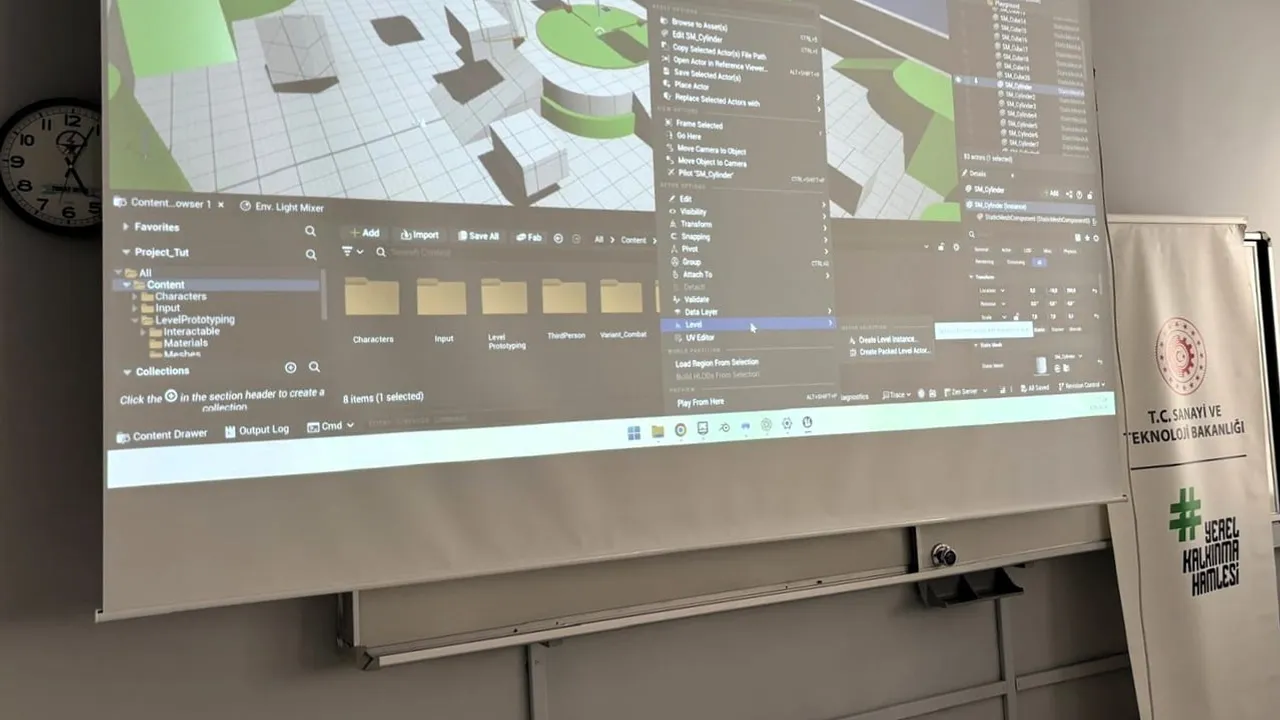Tokat'ta üreten öğretmenler Unreal Engine ve VR ile dijital ikiz içerikler geliştirdi