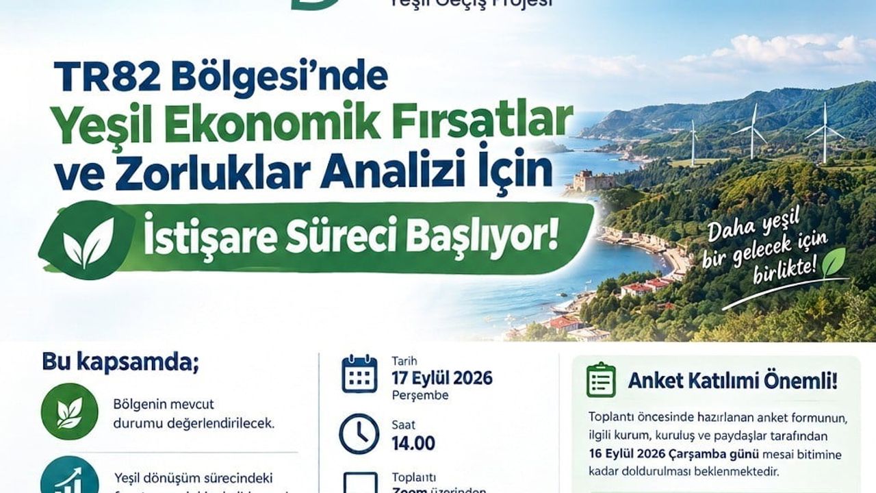 Tr82 bölgesinde yeşil dönüşüm için paydaş istişareleri başlıyor