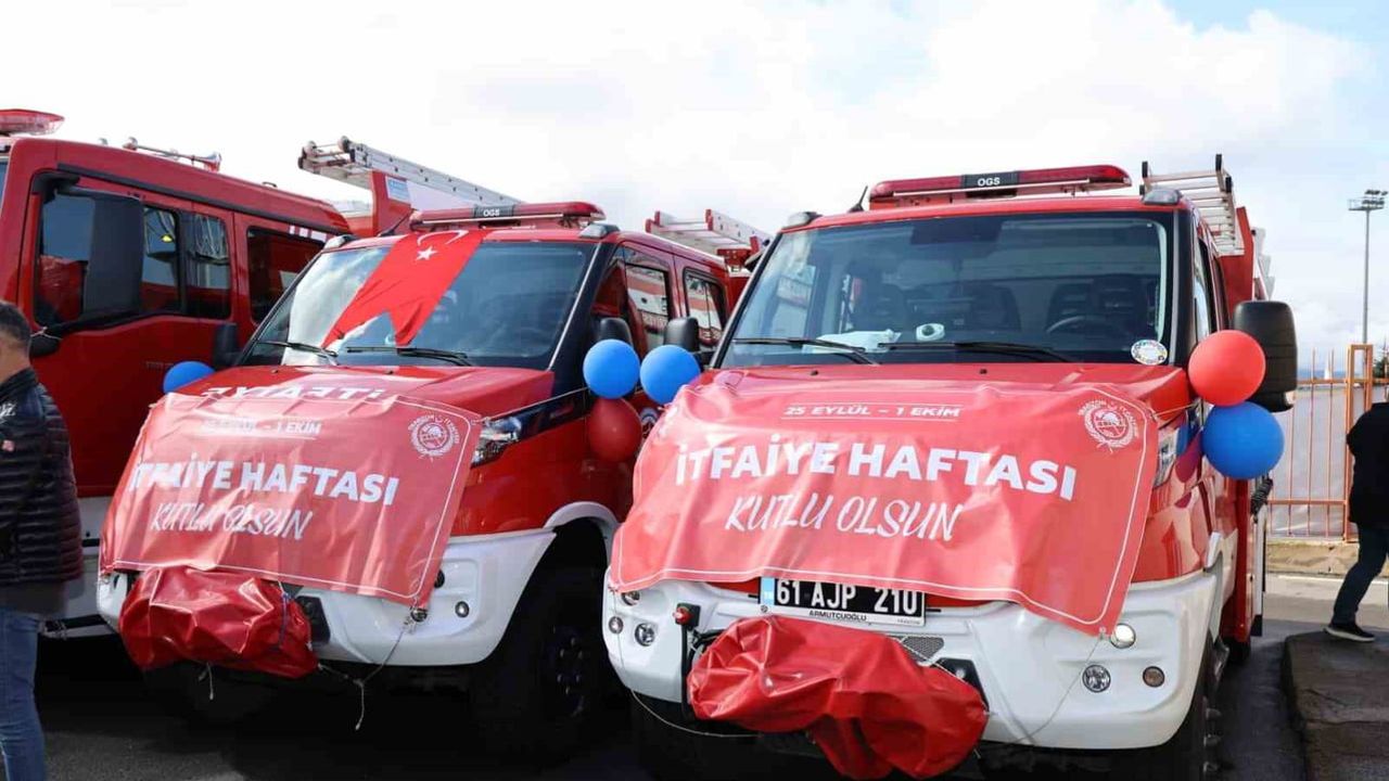 Trabzon itfaiye filosuna 9 yeni araçla güç katıyor