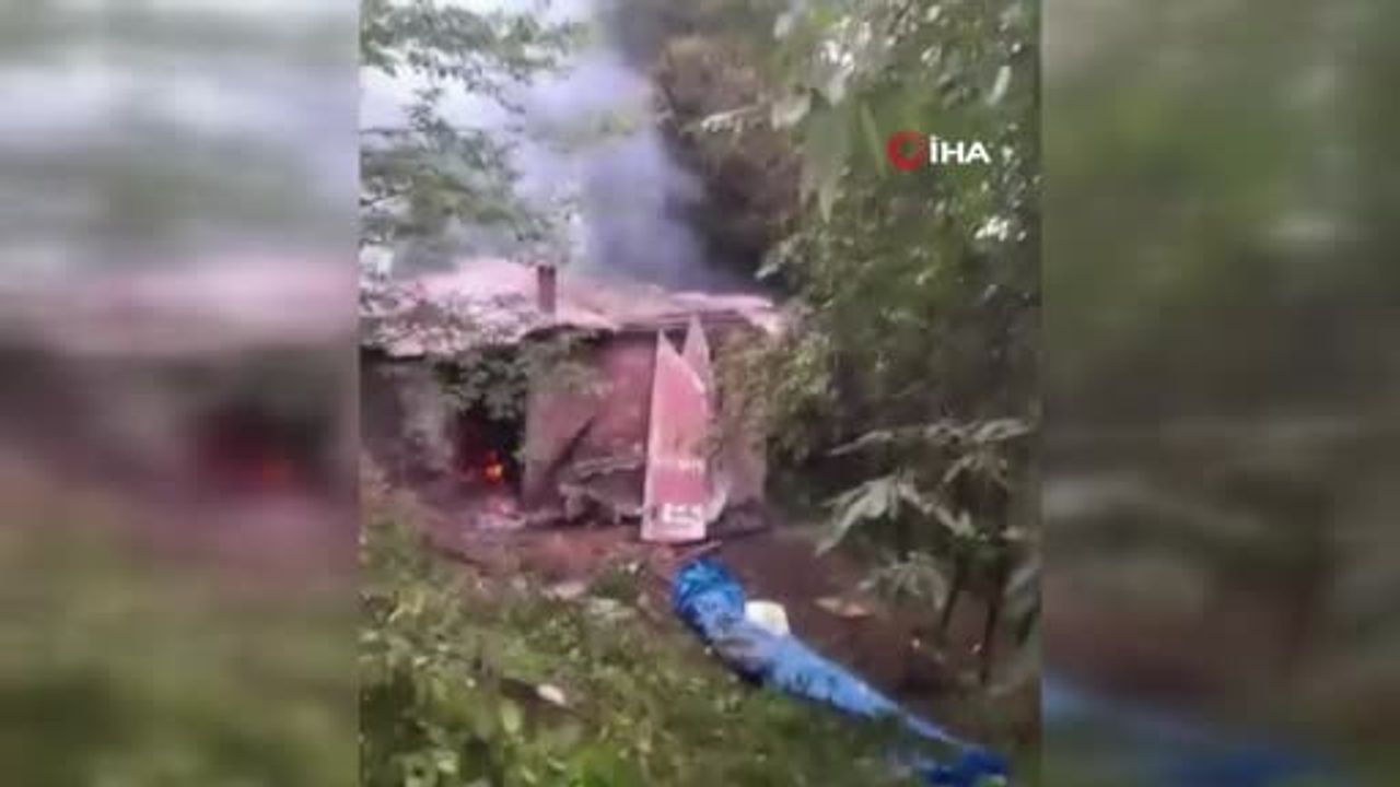 Tüp patlaması Ünye'de evi küle çevirdi: üç aile bireyi yaralandı