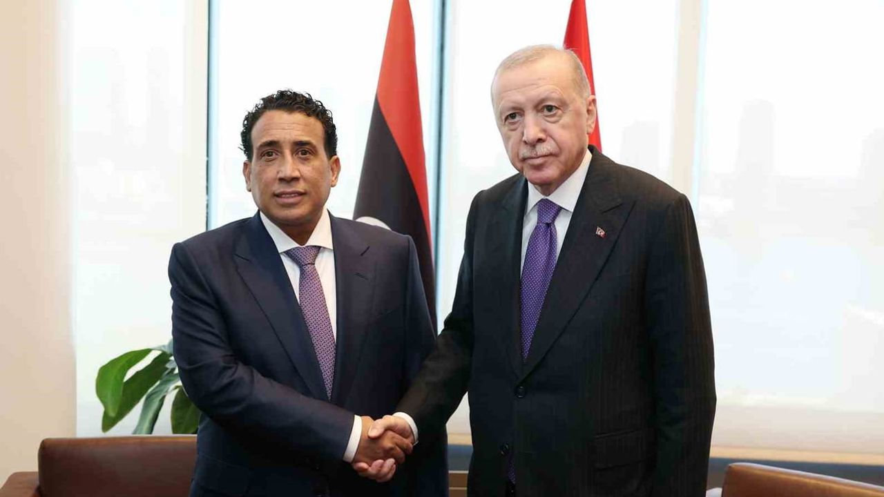 Türkevi'nde görüşme: Erdoğan ve El-Menfi ikili gündemi değerlendirdi